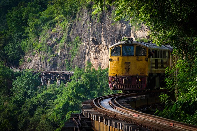 Train in Kanchanaburi