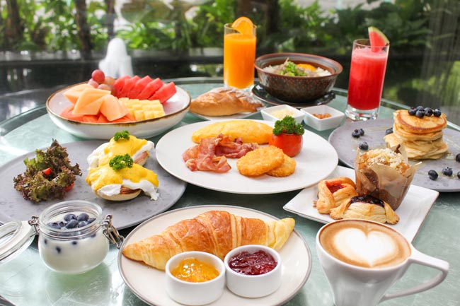 All-you-can-eat breakfast at The Sukosol Hotel, Bangkok